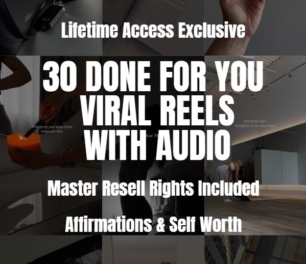 30 Days of Reels For You With AUDIO!