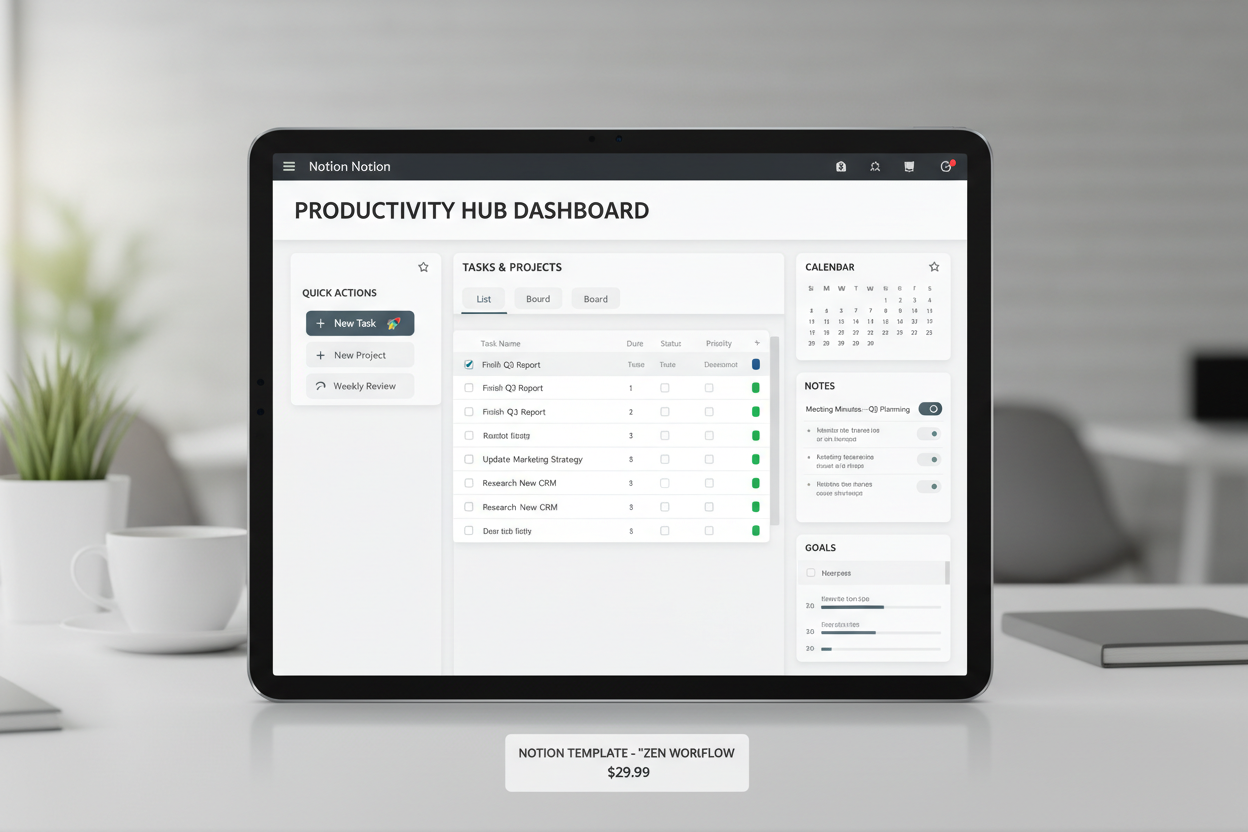 노션템플릿 예시로 만들어서 상품 이미지 제작해줘